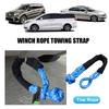 Car Trailer Tape Rope 38000 Pound Soft Shackle Synthetic Recovery Tow Strap Wear-resistant SUV Towing Strap for ATV UTV SUV