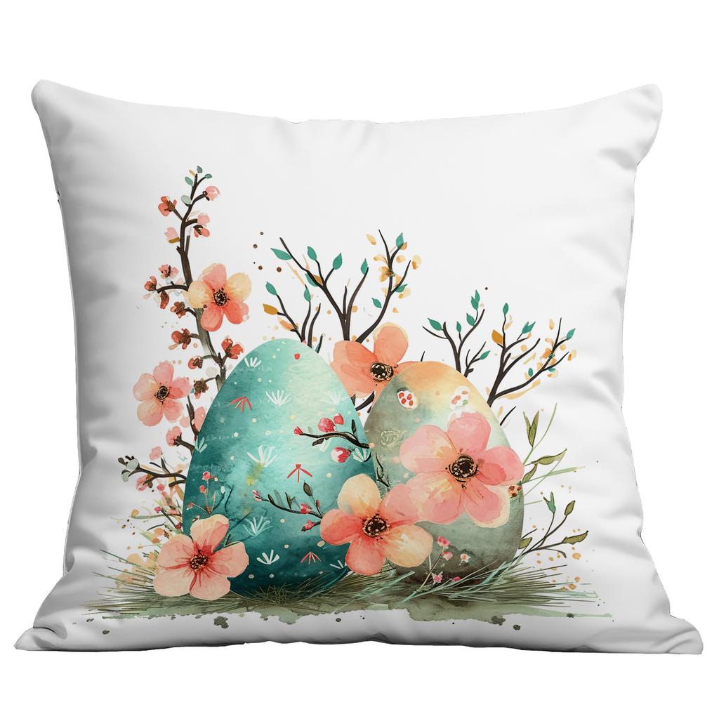 New Easter Pillowcase Country Cartoon Rabbit Easter Egg Pillowcase Sofa Cushion Pillowcase
