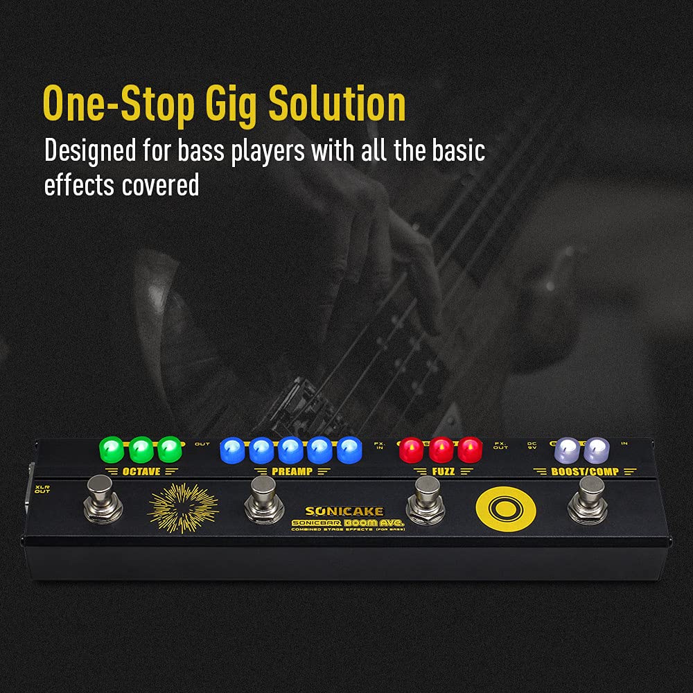 SONICAKE Preamp Compressor Booster Fuzz Octaver Effector BOOM & & & & Multi-Effects Ave.