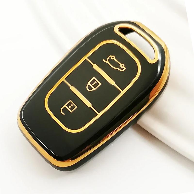 Чехол-брелок из ТПУ с 3 кнопками Держатель оболочки Для Renault Clio Modus Clio Dacia Sandero Logan Duster Dokker