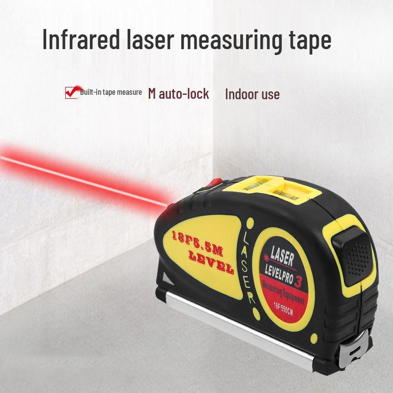 Мини-лазерная рулетка высокой точности с инфракрасным и перекрестным проецированием