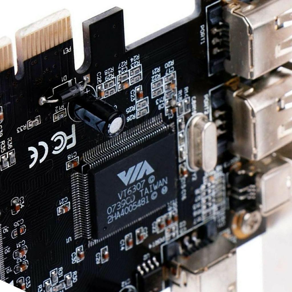 EP-053 IEEE 1394 to PCI-E Card 3x6Pin 1x4Pin Firewire 400 Adapter Card with Cable+Low Profile Bracket