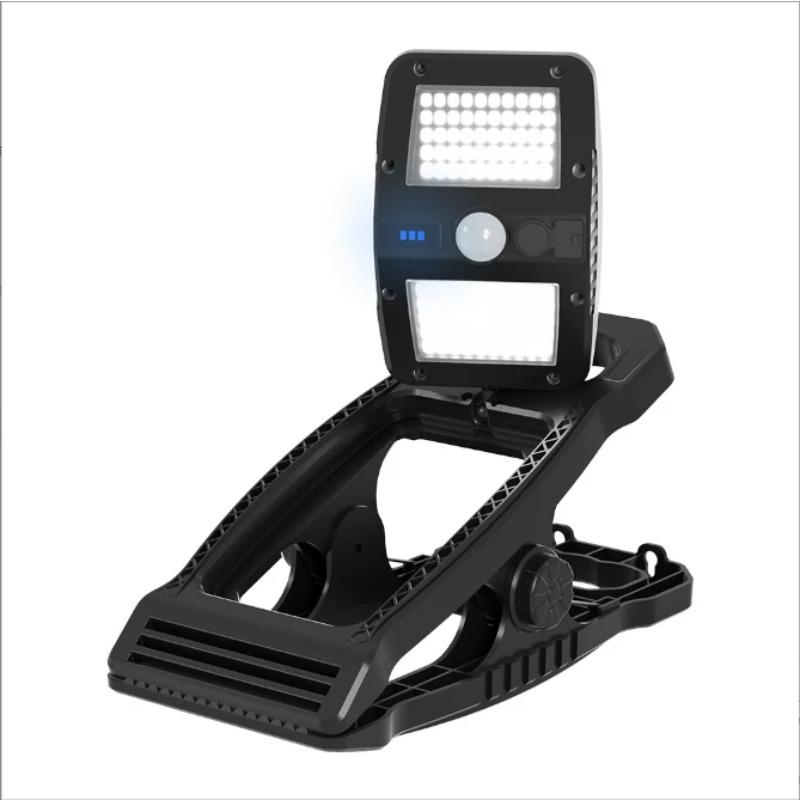 Клипсовые солнечные фонари, вращающиеся на 360 градусов, водонепроницаемый энергоэффективный фонарь на солнечной батарее с датчиком движения, клипсовый светильник для кемпинга