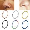 Stainless Steel Piercing Hoop Hypoallergenic Helix Ear Clip Piercing Jewelry Nose Ring Lip Ring