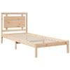 VidaXL Cadre de lit extra long sans matelas 100x210 cm bois massif, meuble de chambre à coucher, sommier, lit en bois, lit, 3309185