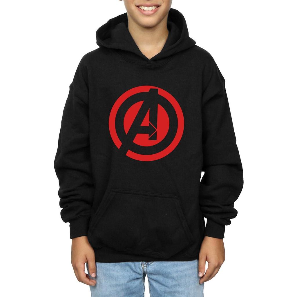 Marvel Boys Avengers Assemble Solid A Logo Hoodie
