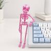 3D-печатный магнит на холодильник в виде скелета, Позабельная фигурка скелета с подвижными суставами, Хэллоуинская готическая скелетная декорация для холодильника