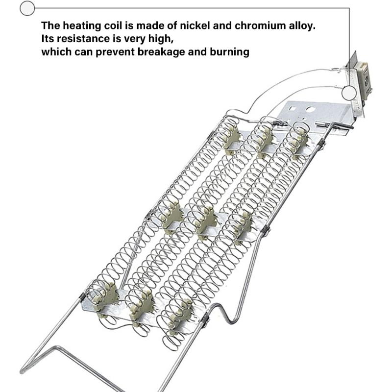 Запасная часть для нагревателя сушилки Электрическая нагревательная трубка сушилки Нагревательный аксессуар из алюминиевого сплава для эффективной работы