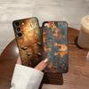 Grunge Texture Rusty Phone Case For Samsung S25 S24 FE S23 S22 S21 Plus S20 Ultra Note20Ultra Black Soft Shell