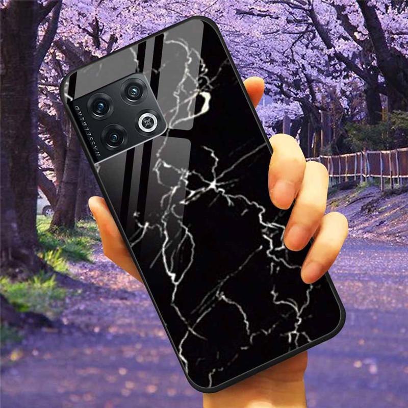 For OnePlus 10 Pro 5G Case 6.7'' Tempered Glass Starry Marble Hard Back Cover for One Plus 10Pro Funda Capa Oneplus10pro Coque