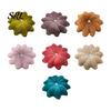 Floral Accent Pillows for Home Decor Flower Throw Pillow, 18 Inch Decorative Cushion, Velvet Round Living Room Pillow with Rhinestone Sofa Couch
