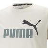 Puma Американский ретро-буквенный логотип с принтом, круглый вырез, свитер, спортивная футболка с коротким рукавом, мужские топы, цвет не совсем белый 847666-65