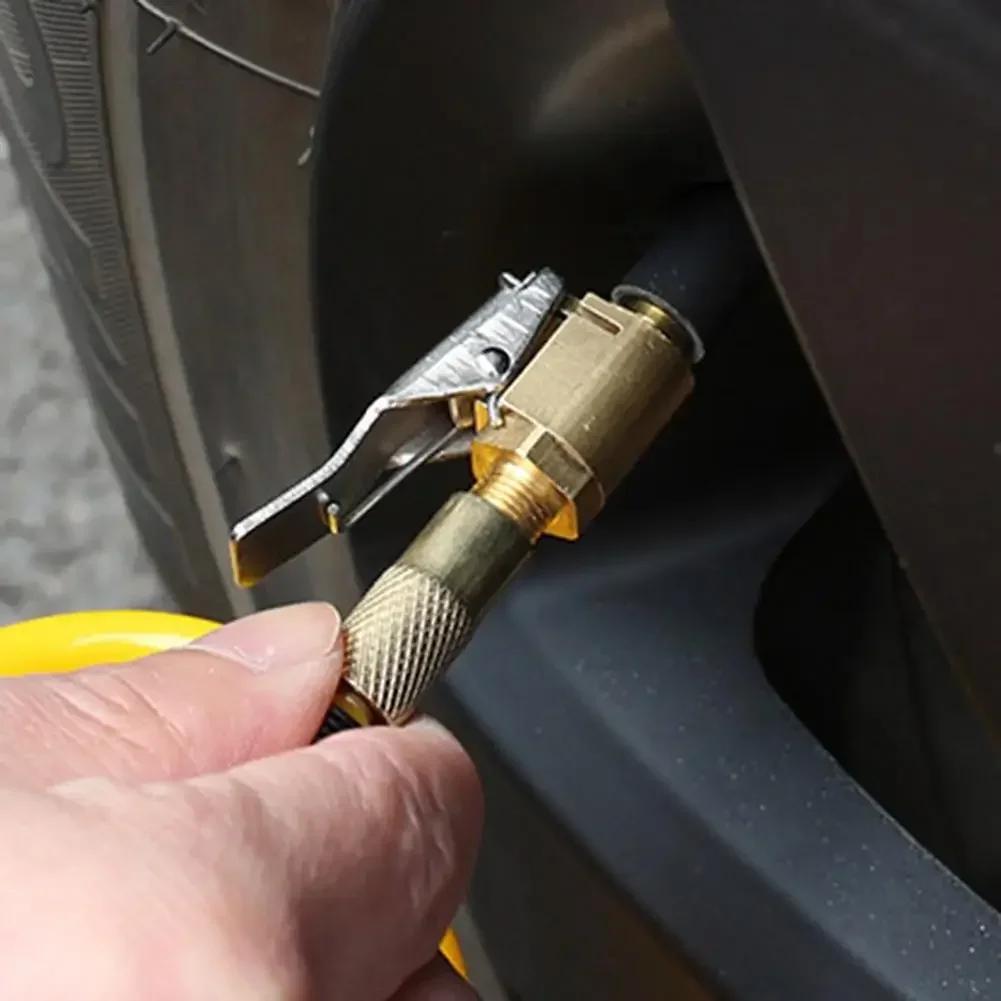 Насадка для накачивания шин Автомобильный быстроразъемный соединитель Резьбовая насадка для накачивания шин Компрессор для накачивания шин Адаптер для спущенного клапана