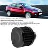 13mm0.5in Mini Air Intake Filter Vent Crankcase Breather Universal Car Accessory Noire