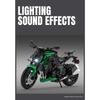 Масштаб 1/12 Игрушечный мотоцикл Kawasaki Z1000 Миниатюрная литая металлическая модель Суперспорт Звук и свет Коллекция Подарок для мальчика Ребенок Хобби