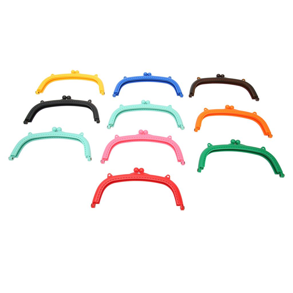 10 шт. Застежка для кошелька с двойными ушками в форме дуги, простая в установке пластиковая застежка для пакета с замком-поцелуем