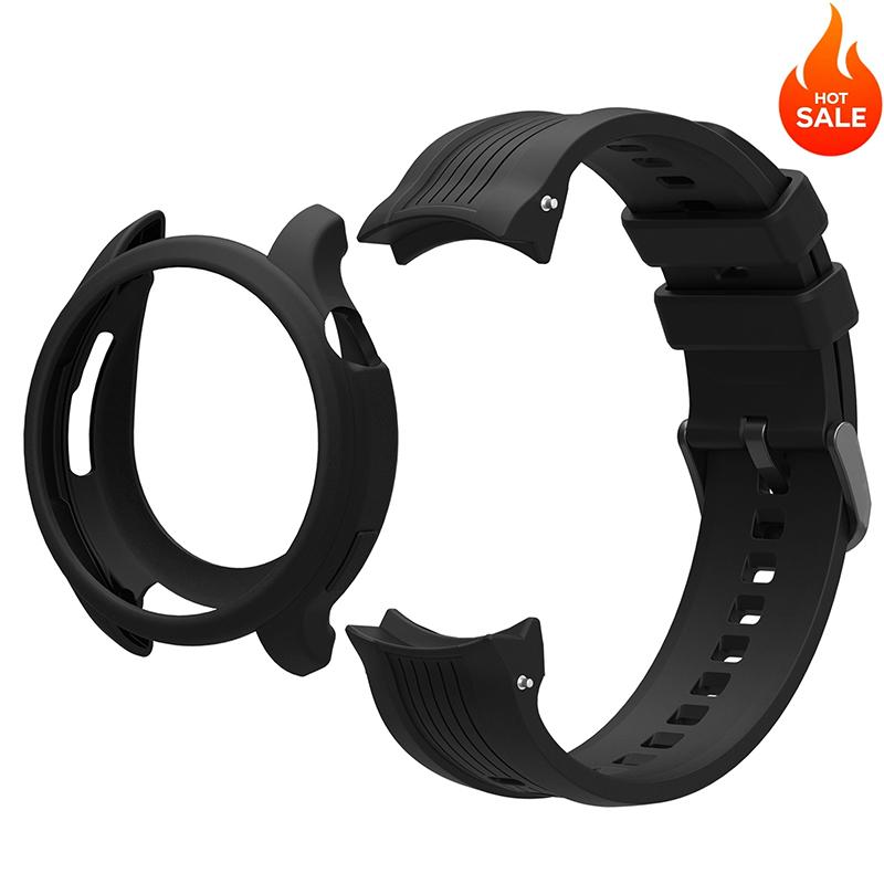 Силиконовый Ремешок+Чехол Для Amazfit Balance Регулируемый Спортивный Браслет Умные Часы Защита От Падений Царапин Браслет Набор Чехлов Для Часов Аксессуары