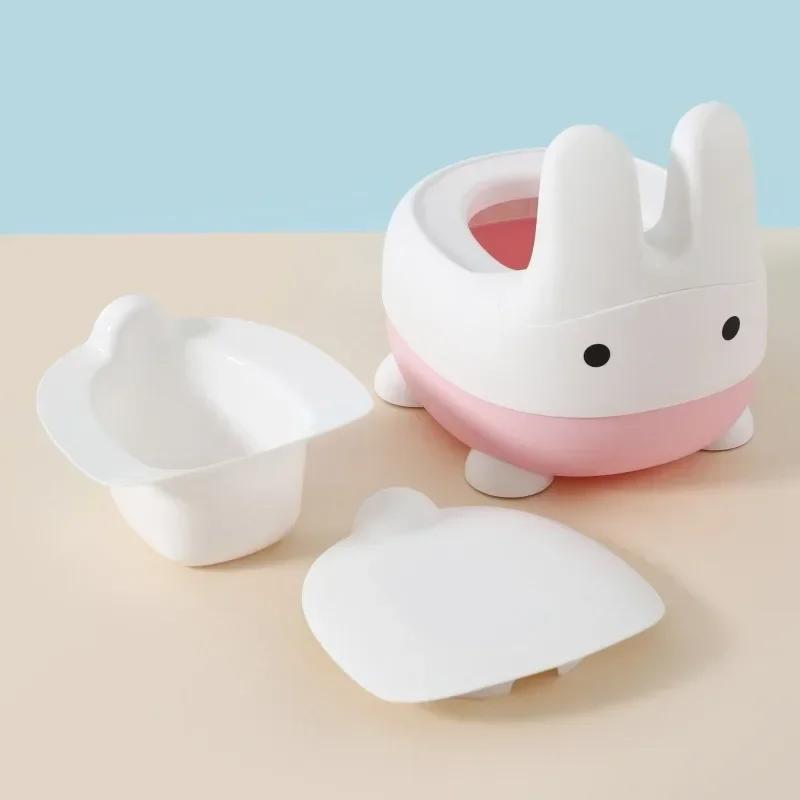 Bunny Toddler Potty Training Toilet Seat Toddler Toilet Seat Easy To Clean Non-Slip Kids Potty Chair Toddler Potty Seat Soft Pad