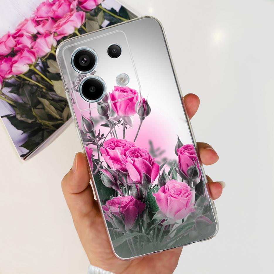 For Xiaomi Poco X6 Pro 5G Case Cute Cat Butterfly Painted Cover Soft Silicone Phone Case For Xiaomi Poco X6 Pro PocoX6 5G Fundas