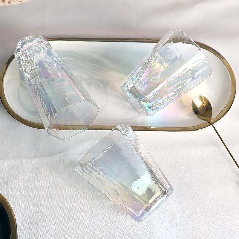 Креативное цветное персонализированное стекло, стекло для сока, стекло для воды, прозрачное стекло, большая емкость