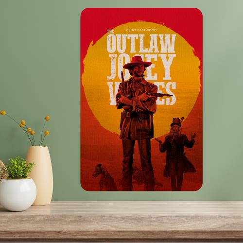 The Outlaw Josey Wales Classic Movie Metal Poster Sign