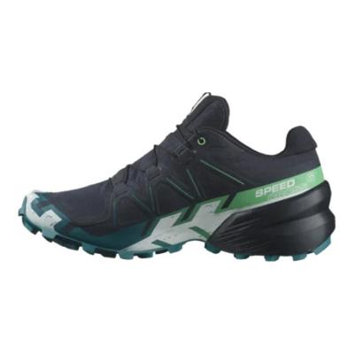 Кроссовки мужские Salomon Speedcross 6 GORE-TEX Carbon Tahitian Tide Черный Белый L47465300
