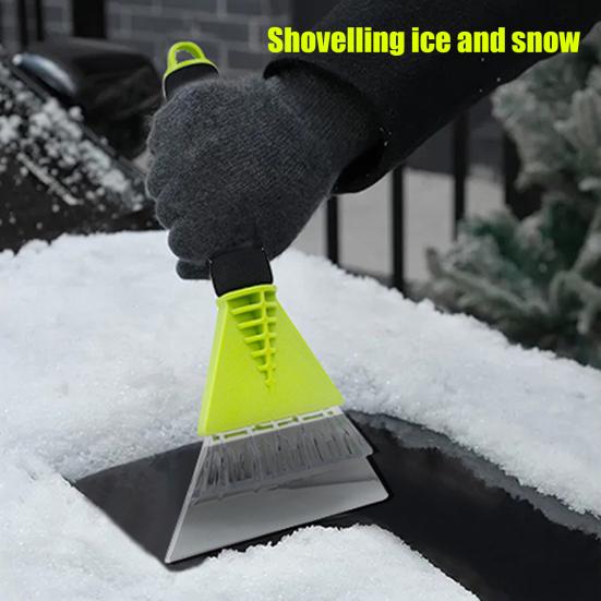 Winter Snow Shovel Non-scratching Smooth Edge Sponge Handle Labor-saving Multifunction Defrosting Portable Frost Snow Removal Scraper for Car