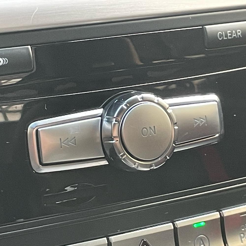 ABS автомобильная консоль CD панель мультимедийные кнопки переключения блестки крышка кнопки громкости для Mercedes Benz CE Class W204 W212 GLK