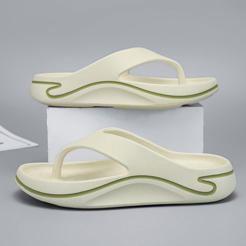 Fashion 2025 Summer Slippers Men Flip Flops Thick Soled EVA Soft Slides For Men Non-Slip Fashion Sandals Outdoor Beach Summer Shoes