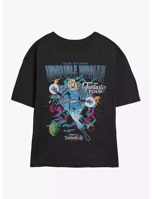 Оригинальная 2026 Новая Фантастическая Четверка Обложка Девушка Скиммер Принт Большой Размер Женская Мода Футболка с Коротким Рукавом Свободная Спортивная