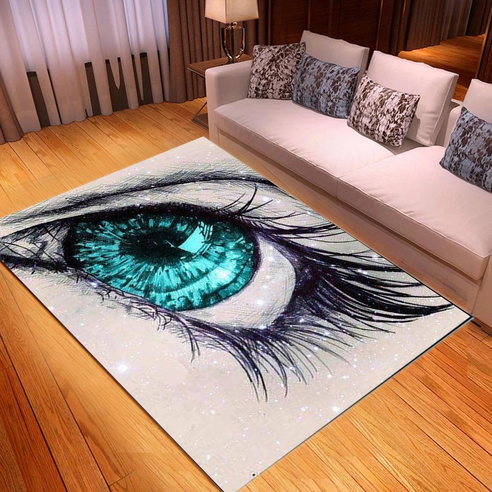 Подходит для гостиной, ковер с рисунком глаз, домашний коврик, коврик для дивана, мягкий коврик с волшебным глазом