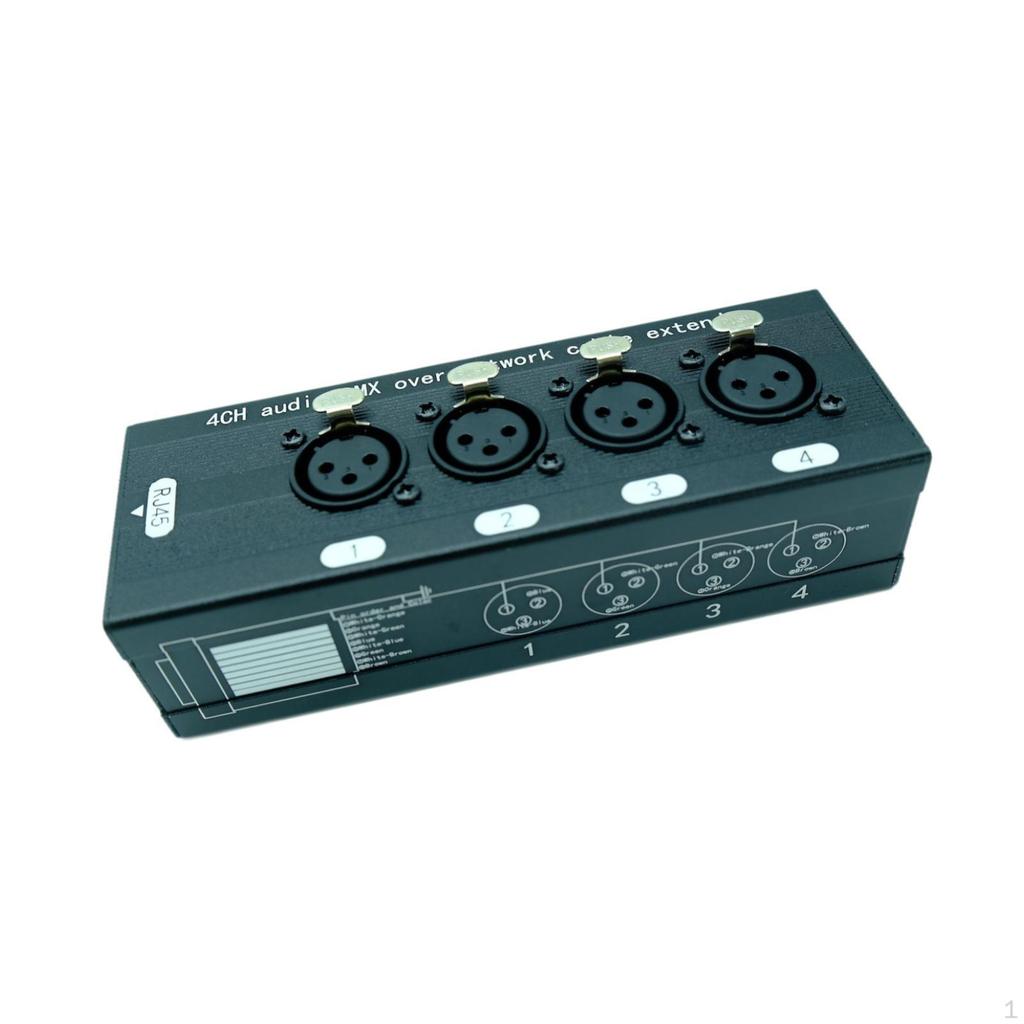 Удлинитель кабеля 4-канальный XLR Snake Combo Port Converter Портативный Ethernet Drop Box для