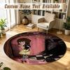 Fran Bow Personalized Round Rug Support Custom Name, Soft Home Decor Mat