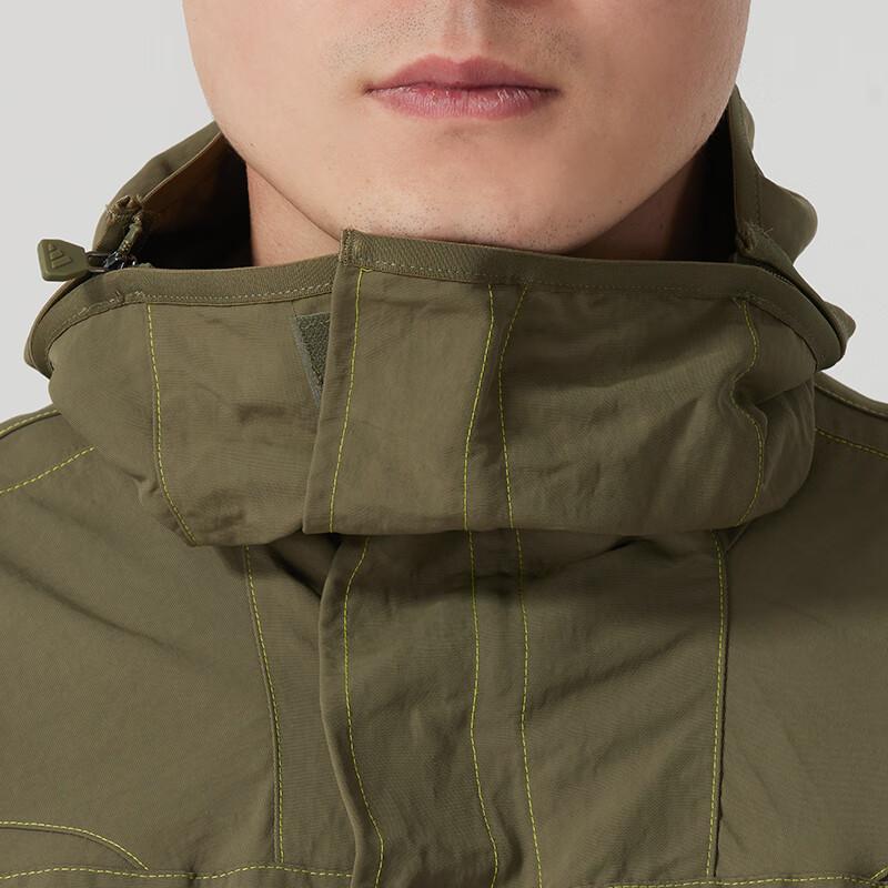 Adidas Jackets Men's Army Green Hooded Moderate Other JD5420