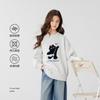 Girls Kids Cartoon Cat Casual Long Sleeve Pullover Sweatshirt Top