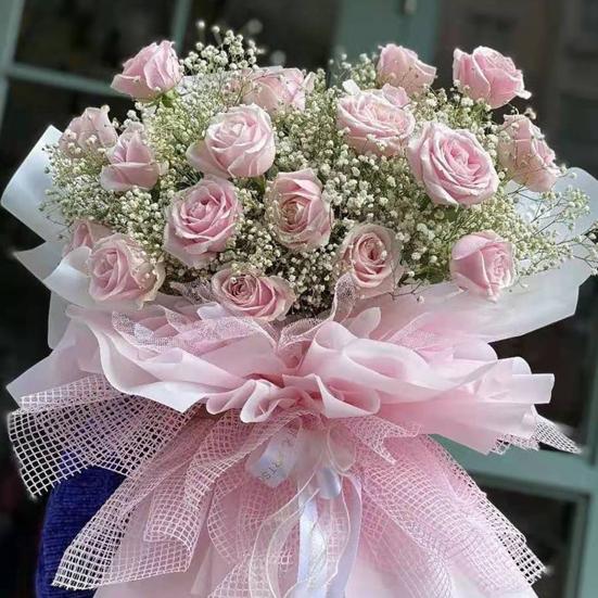 1 рулон сетки для упаковки цветов, декоративная, привлекательная, полиэстеровая, товары для рукоделия, оберточная бумага для букета