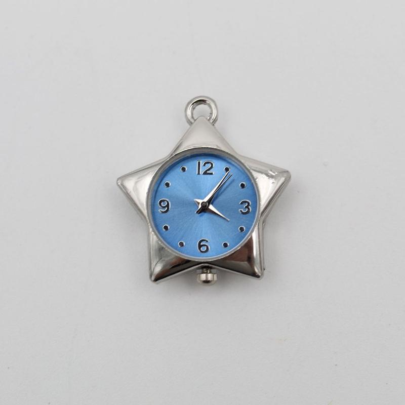 Star Pocket Watch Clock Keychain Zinc Alloy Trinkets Bag Charms Original Design Creative Pendant