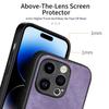 Для iPhone 15 Pro Чехол Противоударный Тонкий Ретро Кожаный Чехол-накладка на заднюю панель телефона