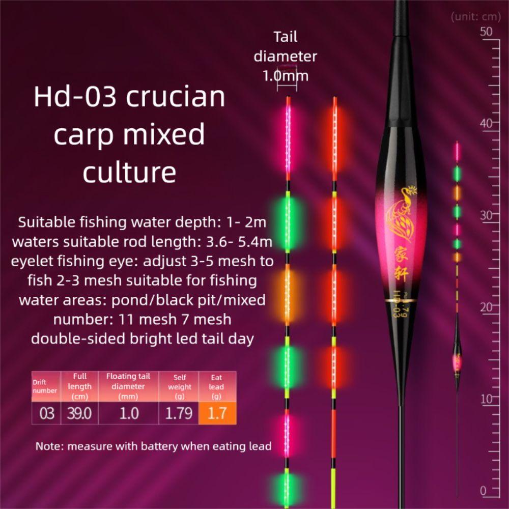 Slip Drift Tube Electronic Fishing Float Indicator Fishing Bobbers Night Fishing