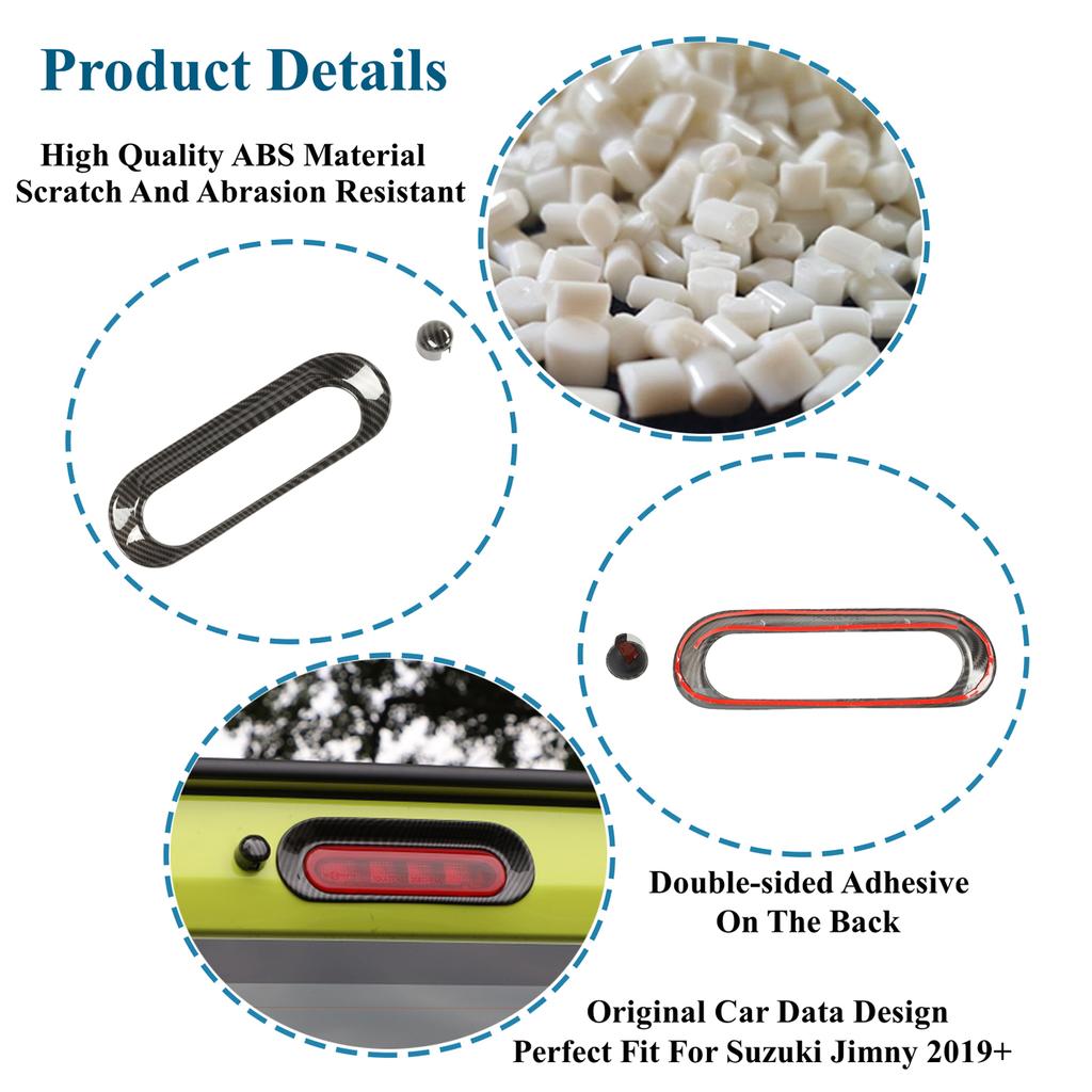 Автомобильный верхний стоп-сигнал декоративная крышка для Suzuki Jimny JB64 JB74 201 2022 2023 ABS внешний вид