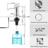 Kitchen Sink Soap Dispenser Extension Tube Kit Silicone and Steel Check Valve for Soap Dispenser Hand Pump