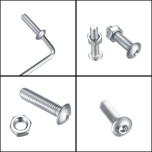 440-Piece Hex Socket Head Bolts, Hex Socket Head Bolts, Bolt Nut Set, Pan Head Machine Screws, Stainless Steel Screws, Bolt Set, Machine Screws, Assor
