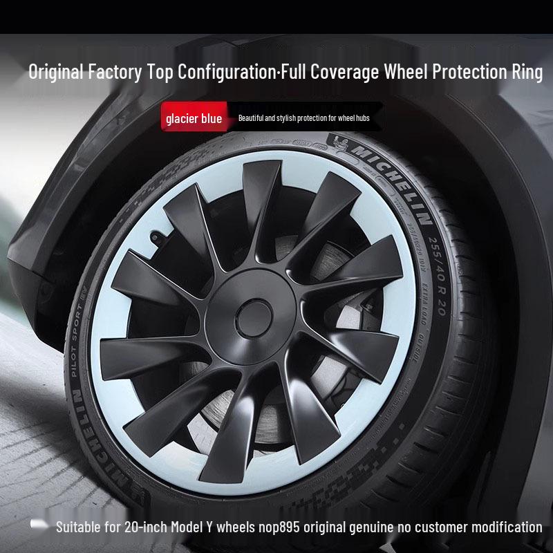 Tesla Model Y 20" Колпак колесного диска Cyclone – Матовый черный защитный аксессуар
