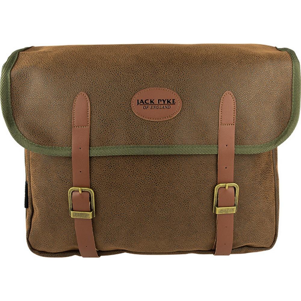Jack Pyke Logo Leather Trim Messenger Bag