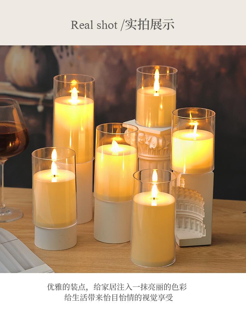 1/4/8 шт. светодиодная электронная свеча концертная свеча украшение сценарий убить атмосферу свет рождественский ночник