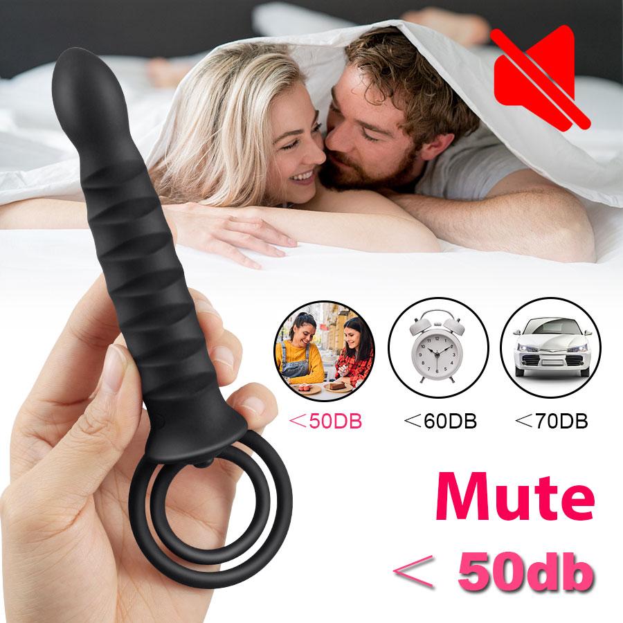 Вибратор с двойным проникновением, 10 скоростей, секс-игрушки, страпон, фаллоимитатор, вибратор, ремешок на пенис, вагина, анальный для мужчин, секс-игрушки для пар