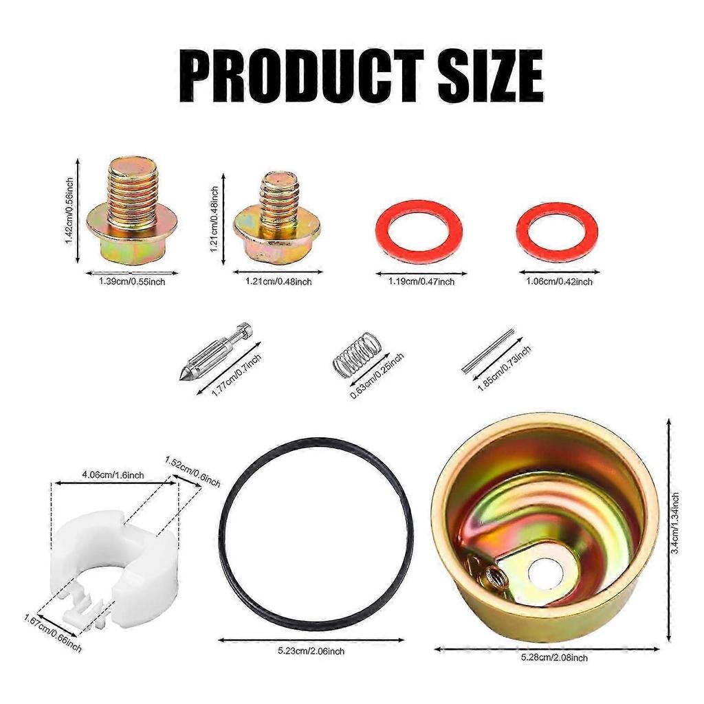 Replacement Carburetor Kit For GX120 GX160 GX200 Engine Needle Bowl Float Gasket Seal Pin Carburetor Fix Accessories