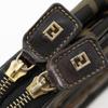 FENDI Folding vanity Pouch Zucca Brown Nylon canvas Women Used