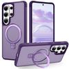Чехол для Samsung S26 plus ultra Магнитный кронштейн защитный чехол Беспроводная зарядка полное покрытие однотонный Ударопрочный