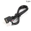 Car Usb Cable Adapter Extension Cable Adapter 4Pin 6Pin For Car Radio Stereo Auto Accessories
